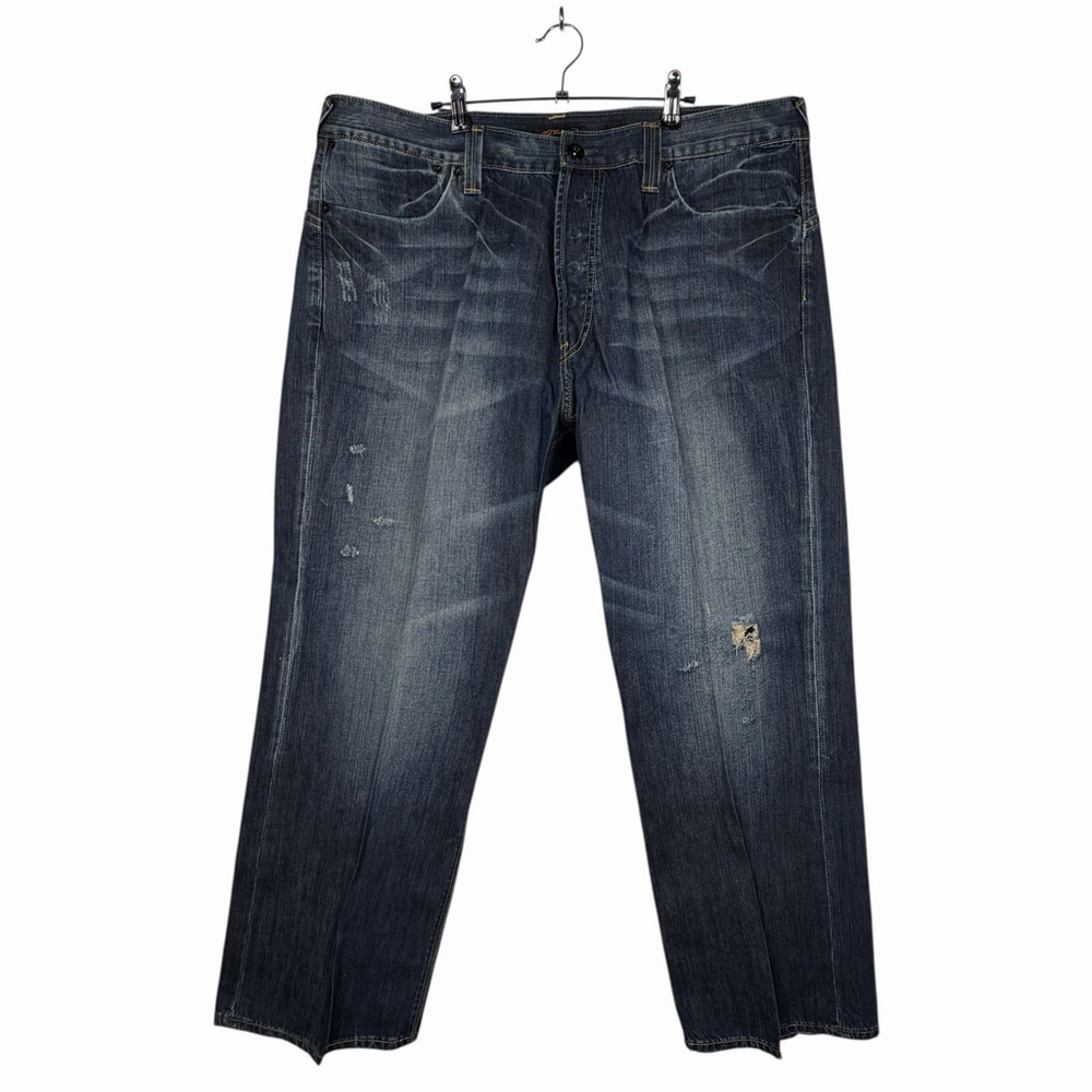 Ed Hardy by Christian Audigier Jeans Mens 42 X 32 Blue Dark Wash Y2K Blue Jeans